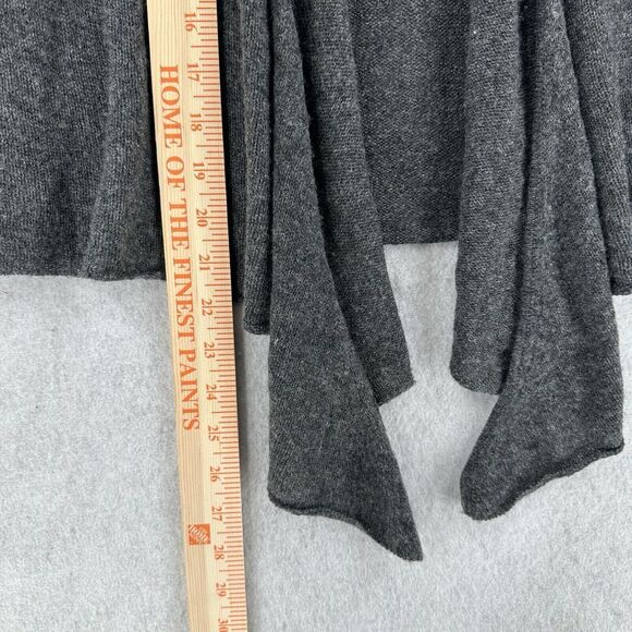 Philosophy Dane Lewis Cashmere Sweater Cardigan Sz PM Open Wrap Cozy Gray Draped - Picture 5 of 7